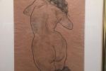 Эгон Шиле «Женская силуэт со спины» (1918)