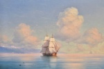 Иван Айвазовский (1817-1900) "Корабль идущий от берега"