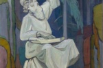 Александр Богомазов (1880-1930) "Вайнаимойнен, играющий на кантеле"