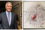 Ларри Гагосян приобрел в 2017 за $52,9 млн. картину Сая Твомбли «Леда и лебедь»